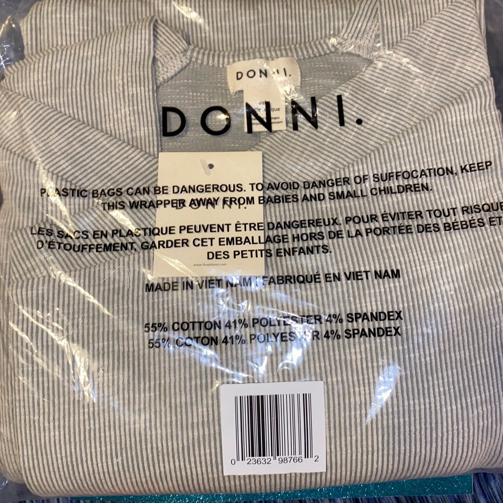 DONNI rib sweater coat